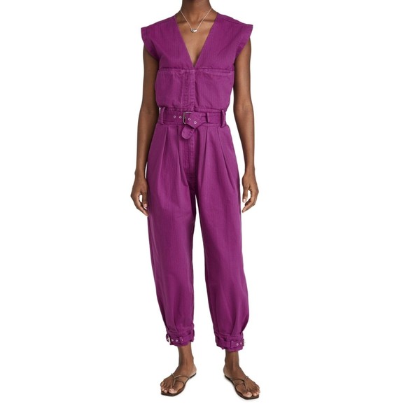 RACHEL COMEY Sahara Jumpsuit in Raspberry Sz 00 0 - Picture 2 of 14